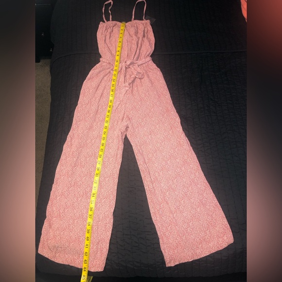 Red Floral Jumpsuit - Picture 7 of 10